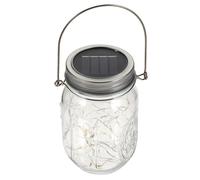 Operitacx Lámpara De Mosaico Para Botella Luz Solar Para Tarro Para Exteriores Jardín Pequeño Luz Solar Colgante Decorativa Luces Solares Para Exteriores Luz LED De Cristal Color