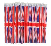 Operitacx Lápices Bandera Del Unido 120 Piezas Lápiz Británico Lápices Bandera Union Jack Banderas Internacionales Lápices Del Mundo Lápices Bandera Inglés Lápices Patrióticos Gomas