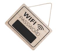 Operitacx Letrero De Madera Para Pared Contraseña Wifi, Cartel Colgante De Señalización Wifi, Tamaño Mediano, Color Madera Natural, Adecuado Para Hogar, Hoteles y Locales Públicos