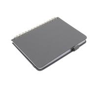 Operitacx Libreta de Direcciones A6 Gris con Índice Alfabético, Libreta Telefónica de Bolsillo con Pestañas para Letras, 128 Páginas para Números y Correos, Organizador Personal