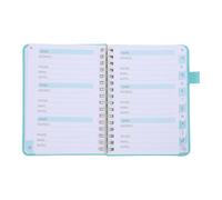 Operitacx Libreta de Direcciones Pequeña A6 Azul con Índice Alfabético A-z, Cuaderno Personal para Registro de Teléfonos, Correos y Notas, Cuaderno de Direcciones con 128 Páginas