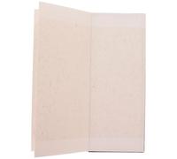 Operitacx Libro de Caligrafía en Blanco Plegado, Libro de Arte de Caligrafía, Papel Xuan Engrosado Tapa de Cartón Marrón, Portátil, para Pintura y Cartas, Estilo Retro
