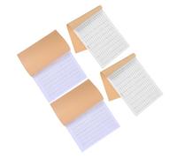 Operitacx Libro de Contabilidad Cuadrícula para Negocios Pequeños, Cuaderno de Ingresos y Gastos en Papel Blanco, Paquete de 4 Unidades, Adecuado para Uso en Casa o Almacén