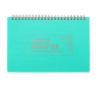 Operitacx Libro de registro de cheques - Cuaderno de registro de transacciones para transacciones personales o profesionales - Libro de de cuentas corrientes para empresas - Verde