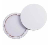 Operitacx Lienzo Redondo de Algodón Puro 30 Cm, Marco para Pintura al Óleo y Acrílica, Lienzo Estirado Profesional para Manualidades y Dibujo Artístico, Accesorio DIY para Artistas