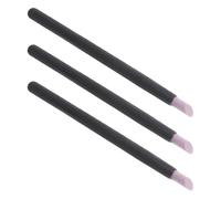 Operitacx Limas para Uñas Cabezal de Cuarzo Negro, 3 Piezas, Removedor de Piel Muerta y Exfoliante Portátil para Cuidado de Uñas y Pedicura Profesional