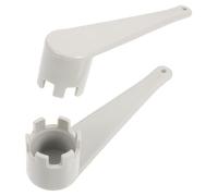 Operitacx Llave para Válvulas de Aire de 6 Ranuras 2 Piezas, Herramienta Manual Ligera de Plástico para Kayak Hinchable, Bote de Pesca y Canoa, Accesorio Portátil para Reparación y Ajuste