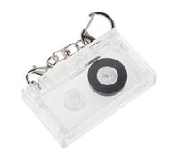 Operitacx Llavero de Música Retro Mini Casete Portátil de Abs y Metal para Decoración de Fiestas 80 y Amantes Música