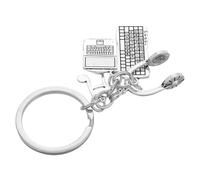 Operitacx Llaveros Diseño de Teclado y Ratón para Amantes Electrónica y Matemáticas, Ideales para Graduados y Compañeros de Trabajo