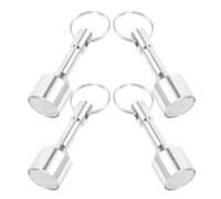 Operitacx Llaveros Magnéticos para Prueba de Joyería 4 Piezas, Diámetro 17 Mm, Fuerza de Tracción Vertical 12 Kg, Kit Portátil para Probar Oro y Plata, Herramienta Precisa para Validación
