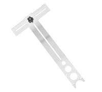 Operitacx Localizador de Orificios para Azulejos Cerámicos Regla para Perforación Precisa Herramienta Manual para Baldosas Mármol y Vidrio