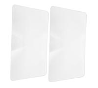Operitacx Lupa de Bolsillo Transparente 2 Unidades 3 Aumentos Tamaño Tarjeta 120x180 Mm Plástico PVC para Lectura y Manualidades Portátil Uso Diario Personas Mayores