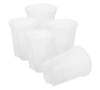 Operitacx Macetas de Autorriego de PP para Orquídeas Absorción Automática de Agua, 5 Piezas Diseño Moderno y de Espacio para U Oficina