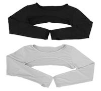 Operitacx Mangas de Sol para Mujer 2 Pcs, Chal Refrescante Anti-uv con Orificio para Dedos, Protección Ultravioleta Ligera y Transpirable, Adecuado para Golf, Conducción y Actividades