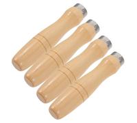 Operitacx Mango de Madera Ergonómico para Lima 12 Pulgadas, 4 Piezas, Mango de Escofina Resistente y Portátil para Herramientas de Carpintería y Bricolaje