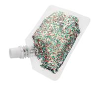 Operitacx Maquillaje Brillantina Corporal Verde en Polvo para Festival | Efecto Brillante, Textura Ligera, Uso Versátil, para Mardi Gras y Fiestas Acabado Llamativo