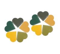 Operitacx Marcadores De Esquina De Página Forma De Pu Vibrantes Jengibre Amarillo Verde Pastel Verde Manzana Accesorios Aesthetic Para Libros Para Amantes Lectura Y 5 Piezas X 2