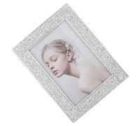 Operitacx Marco de Fotos Pequeño Vintage de Vidrio y Plástico Diseño Elegante y Acabado Fino para Decoración de Escritorio y Aprovechamiento del Espacio