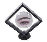 Operitacx Marco Flotante Transparente para Tarjetas de Forma de Cejas Estuche de Exhibición Cosmética para Almacenaje de Joyería y Maquillaje Salones de