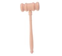 Operitacx Martillo de Madera para Jueces Herramienta Judicial de Madera Color Natural para y Resolución de Conflictos
