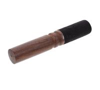 Operitacx Mazo de Cuenco Tibetano de Madera Negro Bordes Redondeados y Portátil para Meditación y Clases de Yoga
