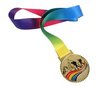 Operitacx Medallas Aleación de Zinc Dorado, Diseño Único y Superficie Pulida, Ligeras y Redondas para Competencias de Escalada y Exhibición Versátil