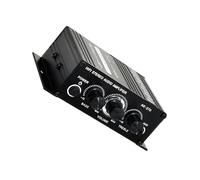 Operitacx Mini Amplificador De Potencia De Audio Digital 2 Canales Estructura Resistente y Sonido Claro para Altavoces Pasivos En Entornos De TV, Coche y Música