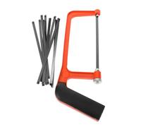Operitacx Mini Serrucho Multifuncional Portátil para Carpintería Herramienta Ligera con Lamas de Reemplazo para de Madera y Metal