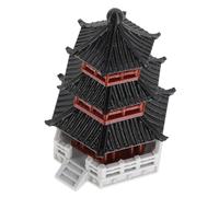 Operitacx Mini Zen para Estatua Decoración Pagoda de Plástico Japonesa Micro Estilo Tradicional Chino Encanto Cultural de Escritorio y Paisaje