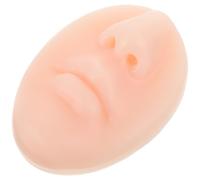 Operitacx Modelo de Práctica para Perforación Facial de Silicona Flexible, Tamaño Mediano, Color Piel, para Entrenamiento en Nariz y Boca, Herramienta Didáctica para Piercing y Exhibición