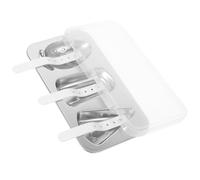 Operitacx Molde para Polos de Helado de Acero Inoxidable Tapa y Palitos, Molde Multifunción para Hacer Helados DIY en Color Plata, Adecuado