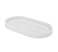 Operitacx Moldes de Silicona para Resina Posavasos Diy Ovalados Bordes Resistentes Multiusos Decoración para Oficina y Hogar Manualidades