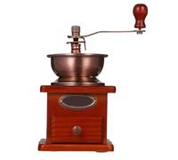 Operitacx Molinillo para Moler Granos de Café Manual Cono Cerámico y Cuerpo de Madera, Máquina Portátil Adecuado como Obsequio de Navidad