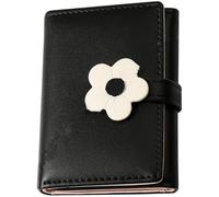 Operitacx Monedero Estilo Coreano para Niñas Estampado de Flores, Bolsa para Monedas y Llaves, Material de Cuero PU, Diseño Simple y Funcional para Uso en Oficina Aire Libre