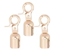 Operitacx Mosquetón de Seguridad para Cuerdas de Aleación de Zinc Dorado, Compacto y Seguro, Adecuado para Barreras y Cuerdas en Rigging Marítimo y Seguridad en Construcción