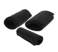 Operitacx Negro Protector Resistente Cuadro de Bicicleta, de Neopreno | Ajuste, Instalación Fácil, Antiarañazos, para Marco de Bicicleta, Uso en Montaña, Kit de Tres Piezas