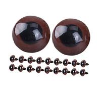 Operitacx Ojos De Seguridad De Plástico Chocolate 28mm para Manualidades Niños 20 Unidades Diseño Realista para Muñecas Amigurumi Halloween Decoración Creativa