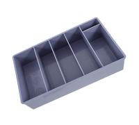 Operitacx Organizador de Dinero con Cinco Compartimentos para Caja Registradora Bandeja Multiusos para Billetes y Monedas Caja Plástica de Escritorio para Ahorro y Clasificación Tiendas y