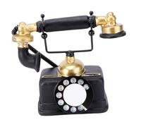 Operitacx Ornamento de teléfono Antiguo de Resina Vintage Retro decoración para Sala Estar Oficina Dormitorio Nostalgia teléfono Fijo decoración Mesa 7 44 x 3 94 x 6 77 Pulgadas