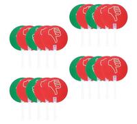 Operitacx Paletas de Votación para Aula 20 Unidades Pulgares Arriba y Abajo, Doble Cara, Plástico Resistente, 24x15 Cm, Señales Portátiles para Profesores y Estudiantes,