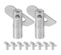 Operitacx Pasadores de Bloqueo para Andamios, Pasador Fijo de Acero Galvanizado 11x38 Mm, 10 Piezas, Accesorios de Andamio para Construcción y Reparación, Sistemas de Barandilla Seguros