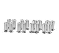 Operitacx Patas De Gabinete De Acero Inoxidable Muebles Sofa Sofá Cama Deber Patas Mueble para Mueble Pies del Gabinete Reemplazo De De Silla Silver 4 Piezas X 4