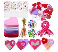 Operitacx Pegatinas de Espuma con Corazones de San Valentín Kit de Manualidades para Adhesivas Colores Surtidos para Scrapbooking y Decoración Festiva
