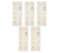 Operitacx Pegatinas de Graduación 2026 Doradas, Adhesivas, 5 Hojas 50 Etiquetas de 38 Mm para Sobres y Regalos, Ideales para Recuerdos y Decoración en Fiestas Escolares y