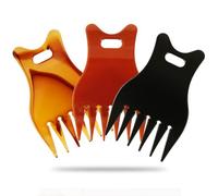 Operitacx Peine Cabello Curvo de Aceite 3piezas para Peluquería y Uso en Casa, Material Abs Portátil, Distribuye Laca Uniformemente para Peinados Masculinos