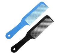 Operitacx Peine Plano Antiestático de Plástico, 2 Piezas (negro y Azul), Tamaño Pequeño Portátil, para Peluquería Profesional y Cuidado del Cabello en Casa Varios estilos