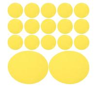 Operitacx Película Difusora Autoadhesiva de Luz Cálida 50 Mm para Focos Led, 25 Unidades de Filtros de Gel Amarillos para Corrección de Color y Iluminación Ambiental en Estudio y