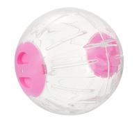 Operitacx Pelota para Correr para Hámster, Ejercicio Interactivo, 18,5 Cm | Plástico Transparente Rosa, Entretenimiento para Ratón y Erizo Pequeño, Accesorio de Uso Diario