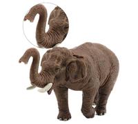 Operitacx Pequeño Juguete de Elefante asiático, Figura de Elefante en Miniatura, decoración de Animales Salvajes de plástico para Juegos, decoración de Escritorio, coleccionistas, exhibición de