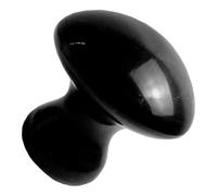 Operitacx Piedra de Masaje Facial Gua Sha Negra, Herramienta Raspadora para Masaje Corporal y Relajación Muscular, Piedra de Belleza para Absorción de Sueros y Aceites, Uso en Cuidado Piel